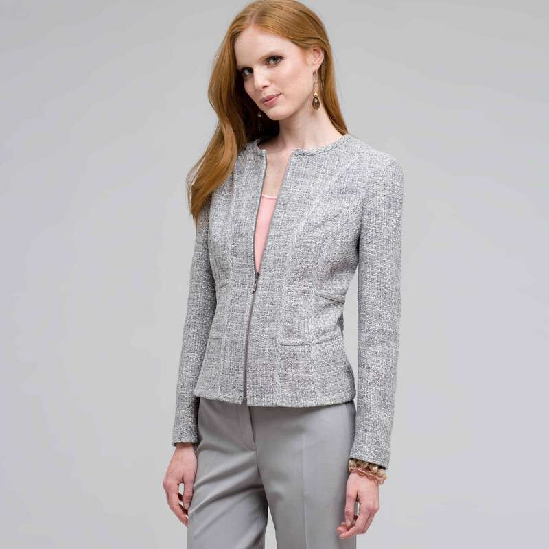 Zip Front Jacket, , large